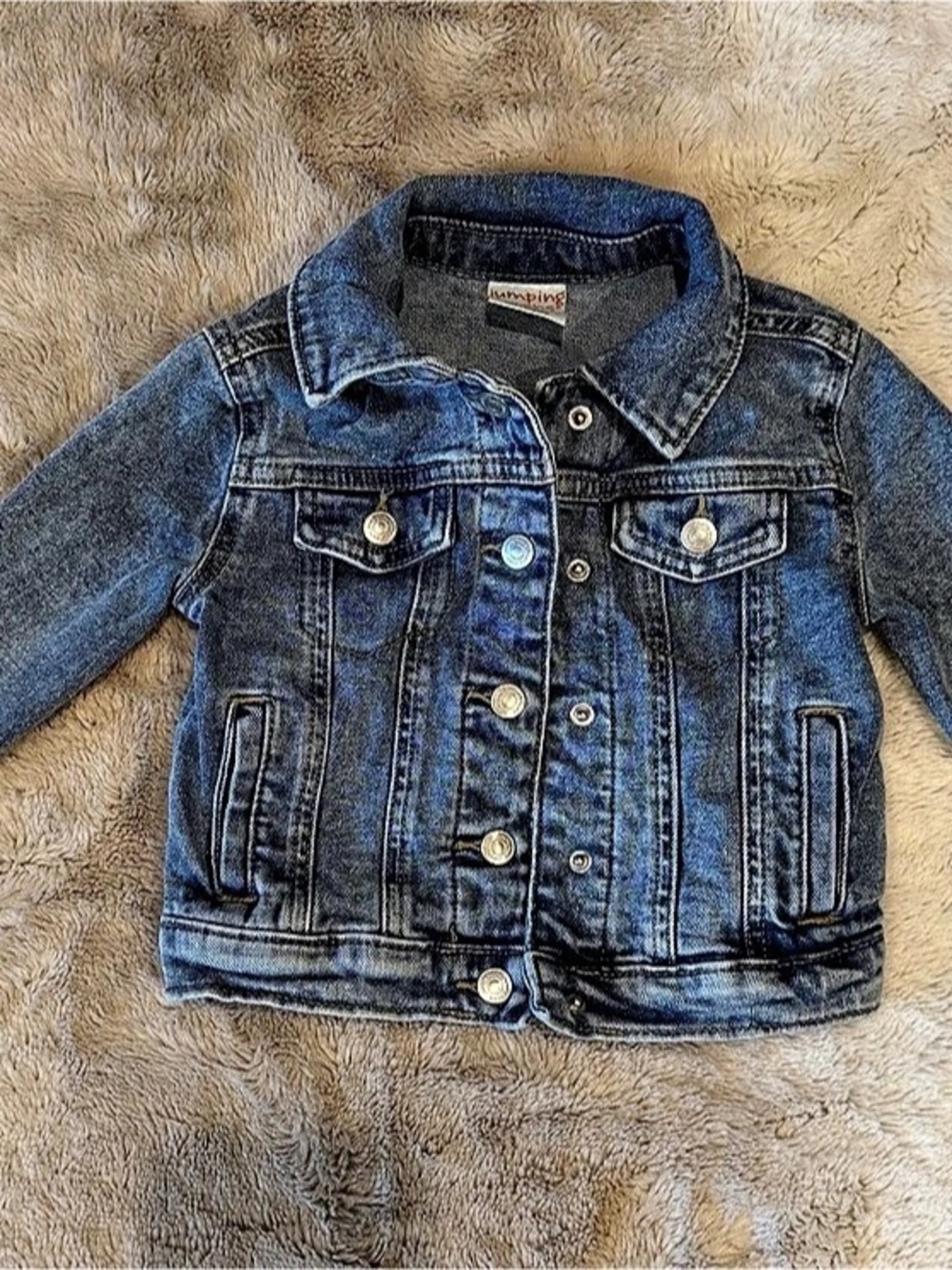 Jumping Beans Classic Denim Jean Jacket Girls Denim Jacket Size 2T Like New